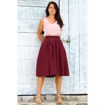 Dámské oblečení Lotika Lněná áčková sukně Lotika česká móda Premium quality 839679