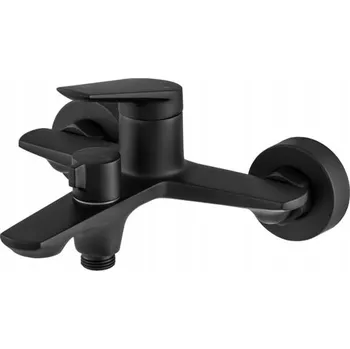 Vodovodní baterie Nástěnná vanová baterie páková Greatstore EVO černá