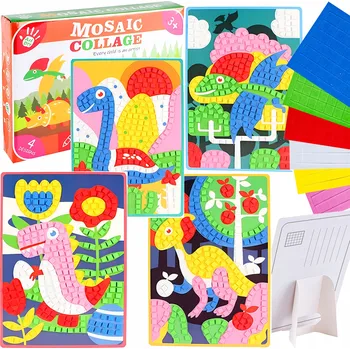 kreativní sada Pěnová mozaika - kreativní sada DÁREK pro děti - DIY Dino