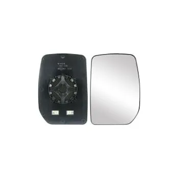 Auto zrcátko Sklo levého zpětného zrcátka FORD TRANSIT IV Facelift | 2006-2013 | vyhřívané | chromové | vypouklé | VIEW MAX |