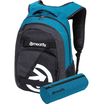 Městský batoh Meatfly Exile 24L petrol heather/charcoal heather studentský batoh