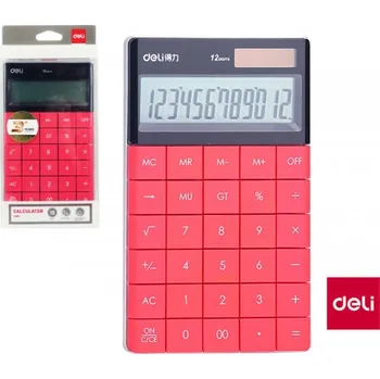 Kancelářská technika Kalkulačka DELI E1589 červená