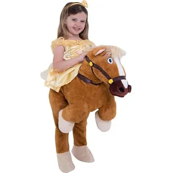 Karnevalový kostým Morphsuits - Kostým piggyback Bella jede na Filipovi - Kráska a zvíře - 3-4 years