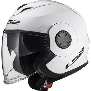 Helma na motorku LS2 Helmets LS2 OF570 VERSO White - LS2 OF570 VERSO SINGLE MONO GLOSS WHITE S 305701002