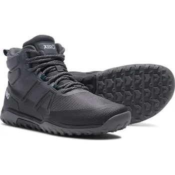 Dámská treková obuv VÝPRODEJ XERO Scrambler Trail Mid Women - lehká barefoot turistická bota pro ženy Asphalt Black (Trail MID) 37