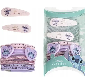 Gumičky sponky frotky Lilo a Stitch sada 10 ks