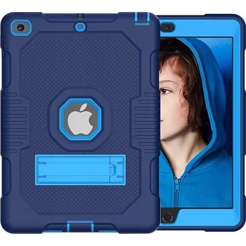 Pouzdro na mobilní telefon Pouzdro pro iPad 6/5 9.7" s podstavcem a prostorem pro Dotykové Pero, tmavě modré