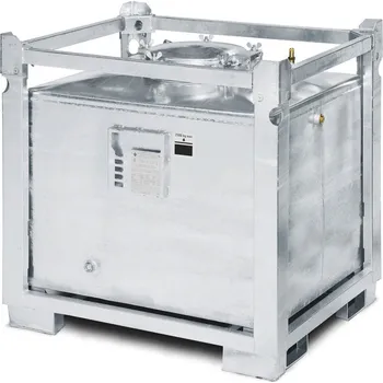 nádrž Nádoba na nebezpečný odpad ASF, žárově zinkovaná, s dvojitou stěnou, 800 l