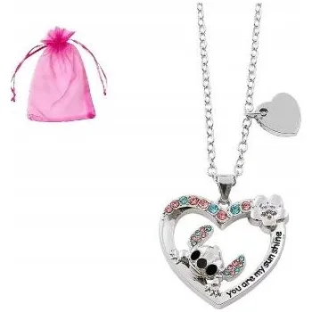 Náhrdelník Dětský náhrdelník Mimozemšťan v srdíčku Stich Lilo & Stitch