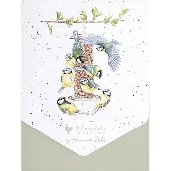 Sada přání a obálek Wrendale Designs "Bon Appetit", 8 ks - Sýkorky