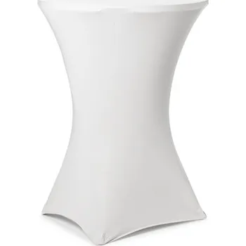 Potah na koktejlový stůl bílý 80x110 cm, 5 ks.