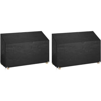 Krycí plachta Plachty na zahradní lavice 2 ks 8 oček 190 x 70 x 70/88 cm PE