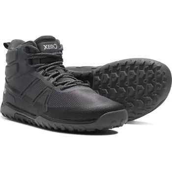 Pánská treková obuv VÝPRODEJ XERO Scrambler Trail Mid Men - lehká barefoot turistická bota pro pány Aspahlt Black (Trail Mid Men) 45