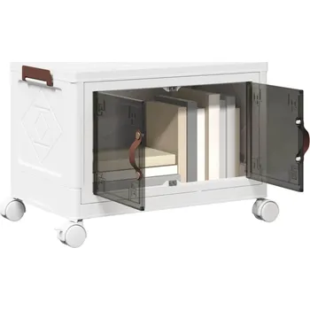 Úložný box Stohovatelný úložný box na kolečkách 3-patrový 75 L