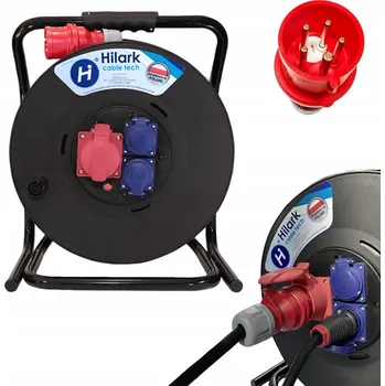 Napájecí kabel Prodlužovací zahradní kabel Hilark Prodlužovací Kabel 5 m, 3 ks , černý