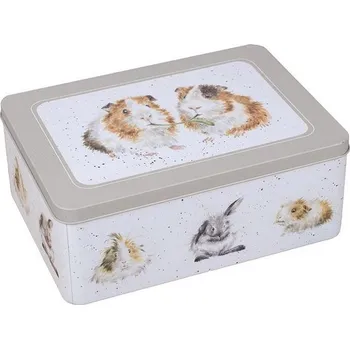 Dóza na potraviny Obdélníková plechovka s víkem Wrendale Designs - morče