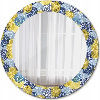 Zrcadlo Zrcadlo Závěsné do Koupelny Modré Květiny 60cm