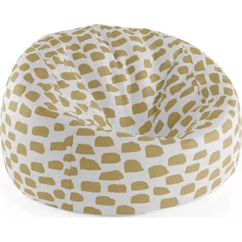 Sedací pytel Sablio Sedací vak Cocoon Zlaté tahy štětcem - 115 x 75 cm x 45 cm - Sablio