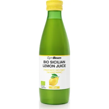 Sladidlo GymBeam BIO Šťáva ze sicilských citronů 250 ml 250 ml