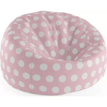 Sedací pytel Sablio Sedací vak Cocoon Bílé tečky - 115 x 75 cm x 45 cm - Sablio