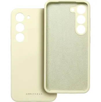 Pouzdro na mobilní telefon Zadní silikonový kryt ROAR case CLOUD SKIN pro Xiaomi Redmi Note 14 Pro 5G, světle žlutá