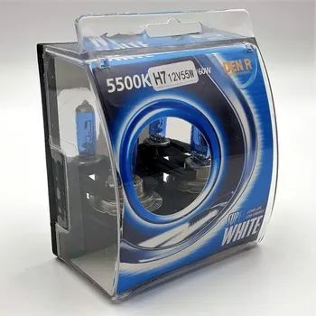 Povinná bezpečnostní výbava H1 autožárovky Super white, 55W, sada 2ks (Sada žárovek do auta H1)