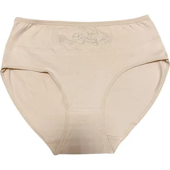 Kalhotky Dámské bavlněné kalhotky Flower VĚTŠÍ VELIKOS - starorůžová Velikost: XXL