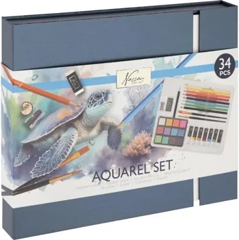 Akvarelový set 34 ks - dárková sada