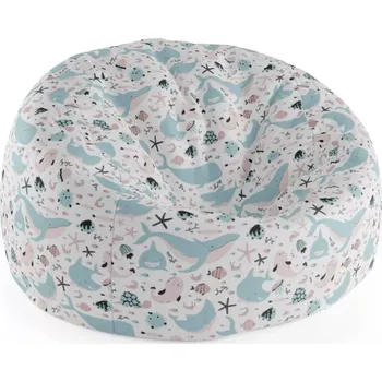 Sedací pytel Sablio Sedací vak Cocoon Animovaný mořský svět - 115 x 75 cm x 45 cm - Sablio