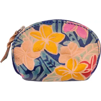 Penál Kožená kapsička na klíče nebo na drobné modrá