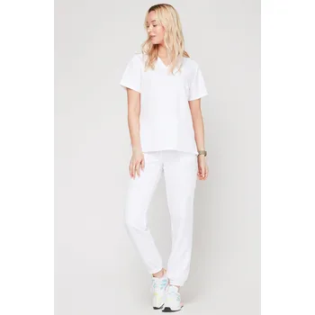 Dámské kalhoty VENA ZDRAVOTNICKÉ KALHOTY JOGGERY BÍLÉ XS