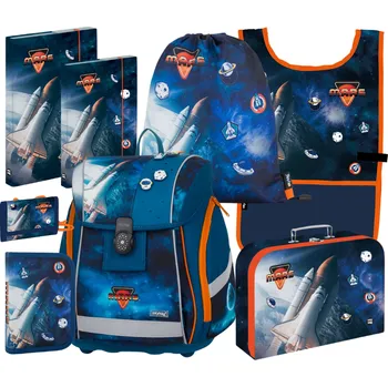 Set školních potřeb Školní aktovka Oxybag Premium Light Space 2025 – velký set pro prvňáčky