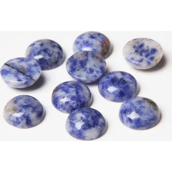 Dětské navlékací korálky Přírodní korálky pro šperky | šperkové kameny 10 ks - NO.24 Sodalit , 4 mm