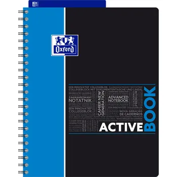 Sešit Sešit A4 s linkami Oxford, měkká vazba, 80 listů, vícebarevný