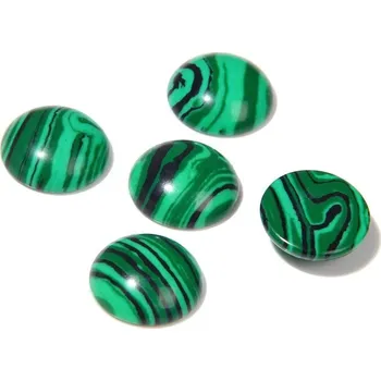 Přírodní kámen Kulatý přírodní kámen | dekorační minerál 10 ks - Syntetický malachit , 8 mm