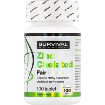 Fitness strava SURVIVAL NUTRITION Survival Zinc Chelated Fair Power - 100 tablet