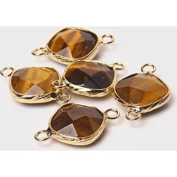 Přívěsek 2-5 ks Přívěsek přírodní kámen na řetízek | přívěsek, šperk - 9 Tygří oko , 2 kusy