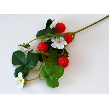 umělá květina Umělé květy - Větvička s malinami