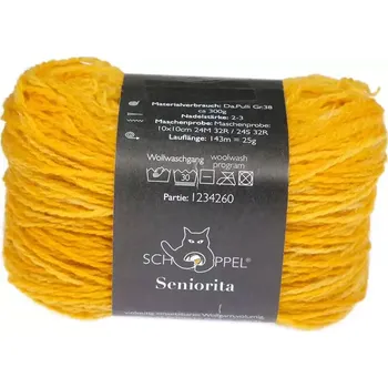 Příze Schoppel Wolle Seniorita 2607 Sonnenstrahl Inspiration Dibadu (Vlněná příze Seniorita 2607 Sonnenstrahl Inspiration Dibadu)