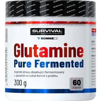 Aminokyselina SURVIVAL NUTRITION Survival Glutamine Pure Fermented - 300 g