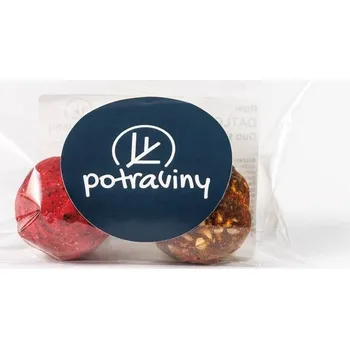 Bonbon Lyopotraviny s.r.o. RAW datlové kuličky s karobem a lyofilizovaným ovocem, 2 ks