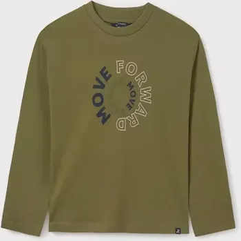 Chlapecké tričko Chlapecké triko dlouhý rukáv Mayoral 842-81 Khaki velikost 140
