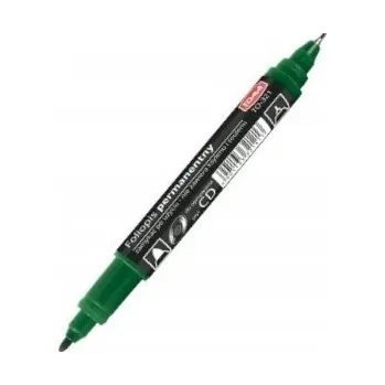 Fixy univerzální fix s dvěma hroty tenký tlustý Toma zelený permanentní popisovač na CD disky 1 ks