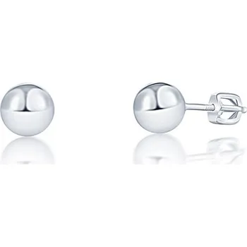 Náušnice Stříbrné náušnice kuličky 4 mm
