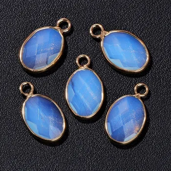 Přívěsek Přívěsek přírodní kámen oválný | šperk, amulet - Č.11 Opál , 5 kusů