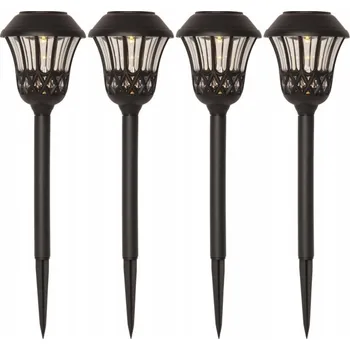 Venkovní osvětlení Venkovní solární LED lampy s čidlem, černé