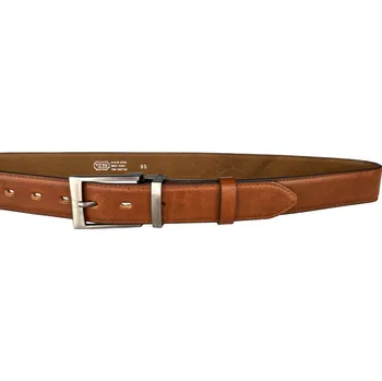Opasek PENNY BELTS Kožený opasek 35-020-3-43 hnědý - 115 cm
