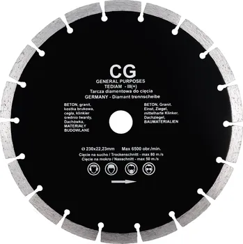 Řezný kotouč Řezací kotouč na betonu Tediam CG 230x22,2 mm diamantový