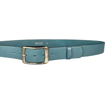 Módní doplněk PENNY BELTS Kožený opasek 16257 modrý - 85 cm