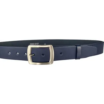 Módní doplněk PENNY BELTS Kožený opasek 16956 modrý - 90 cm